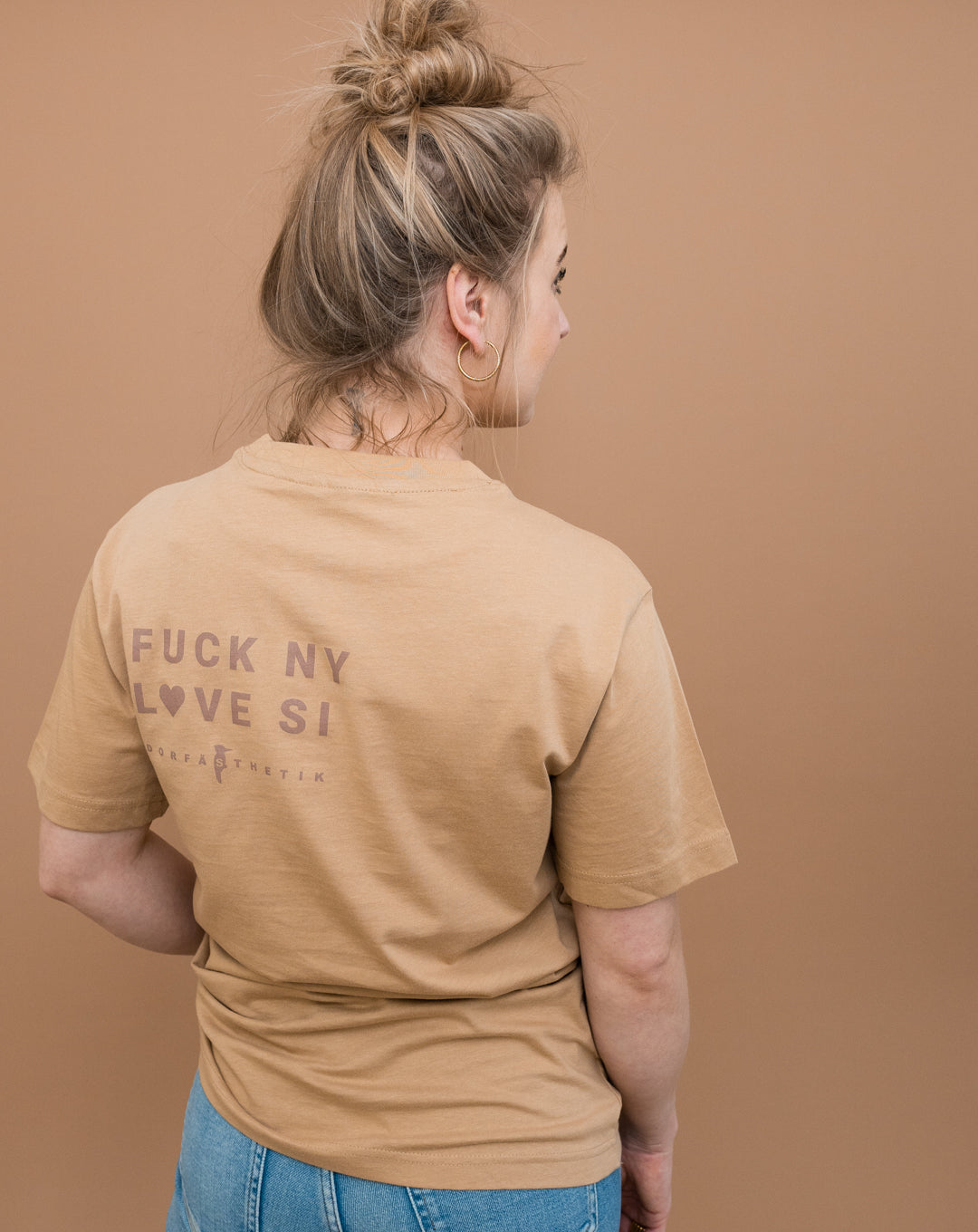 FUCK NY LOVE SI T-Shirt beige