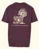 Offline T-Shirt OVERSIZE plum