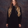 Sweatshirt Dress black - MOANET