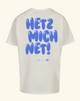 HETZ MICH NET Shirt OVERSIZE offwhite/blue