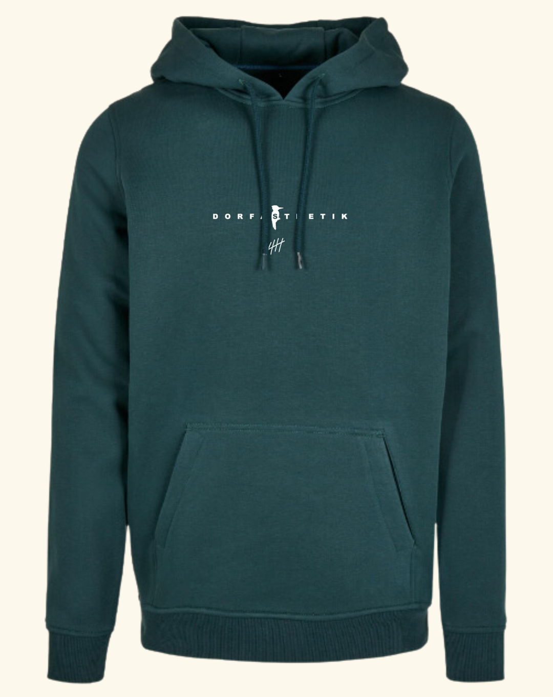 Hoodie "ERZI" bottle green