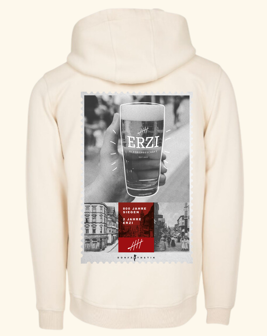 Hoodie "ERZI" sand