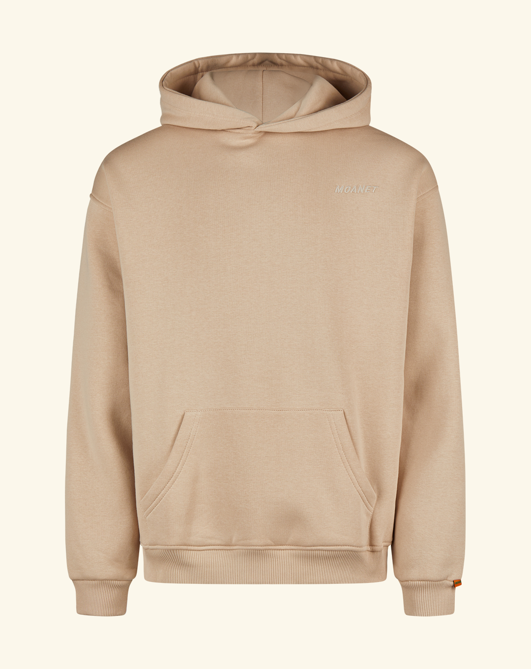 Frittenglück Hoodie beige "Das Geheimnis eines langen Lebens? Fritten und gute Gesellschaft"