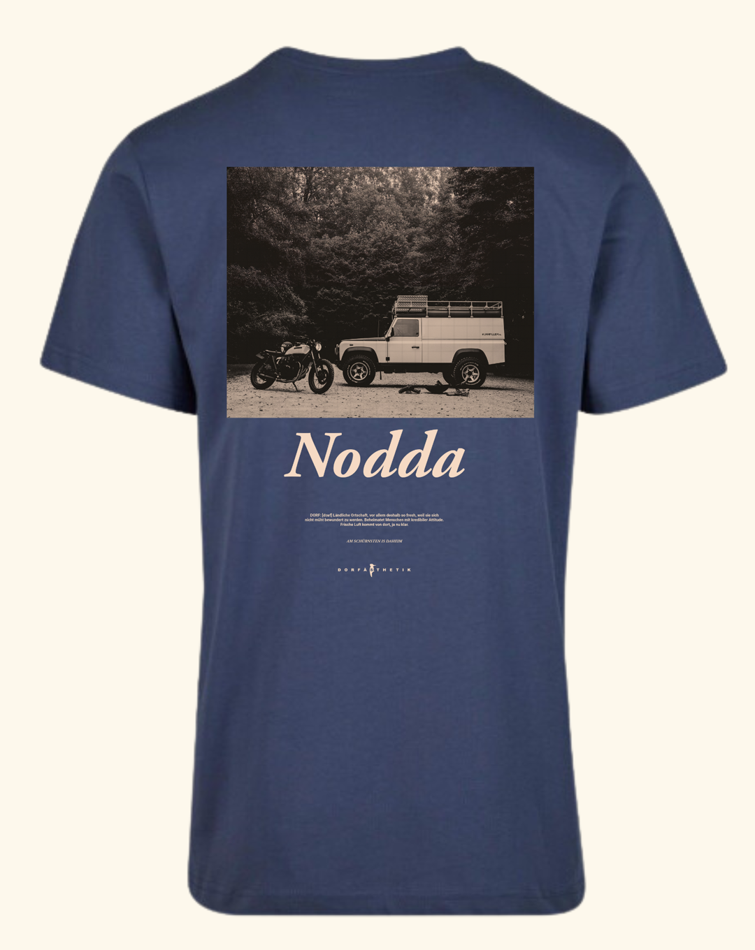 T-Shirt NODDA vintage blue